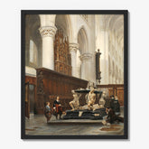 The Choir of the O.L.-Vrouwekerk in Breda with the Tomb of Engelbert II of Nassau by Johannes Bosboom - thumbnail_1_bf_66fc79c18213847b6f3579d5